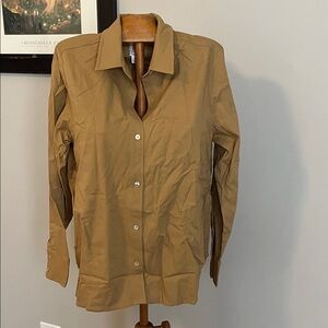Women's Tan Button-Up Jacket
